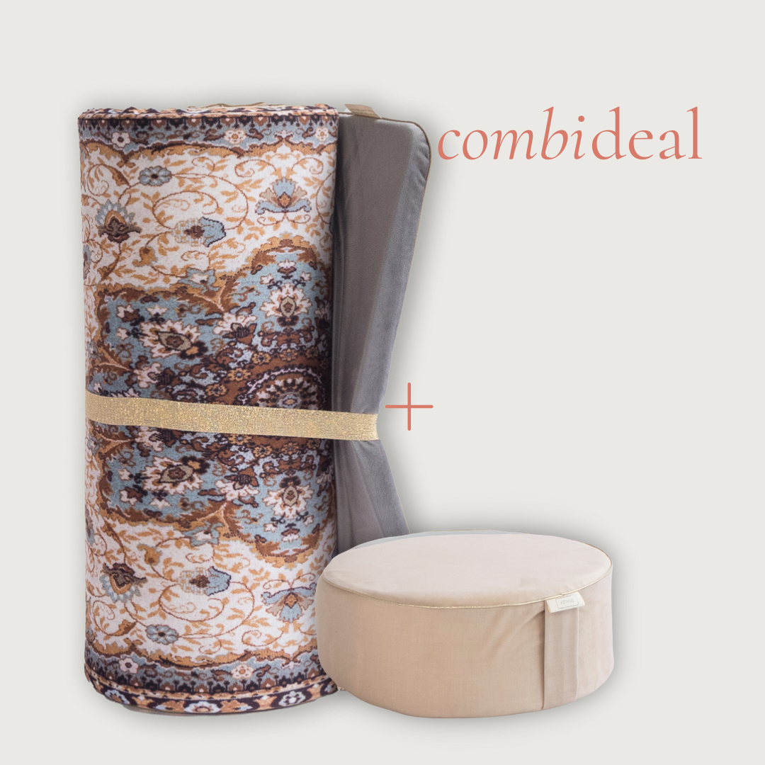 Flying Fakir Yogamat & Otmeal Latte Poef