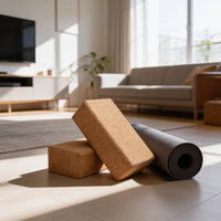 Set van 2 kurken yogablokken - BomGosto Collectie van byAlex