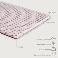 Red pattern yoga mat