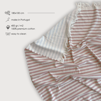 Terracotta Striped Activity & Beach Towel - byAlex BomGosto Collection