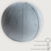 Misty Sea - Soft Blue Rib Sitting Ball