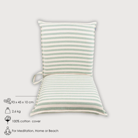 Sage Green Floor Chair – Meditation & Beach Relaxation - byAlex BomGosto Collection