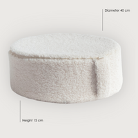 byAlex fluffy marshmallow pouf