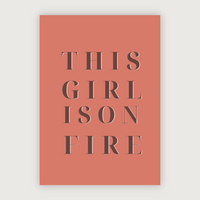 This Girl Is On Fire! - Ansichtkaart