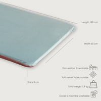 blauwe yogamat
