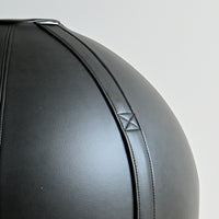 Grey Leather Sitting Ball - Onyx