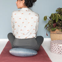 red yoga mat