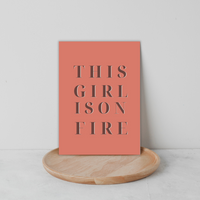This Girl Is On Fire! - Ansichtkaart