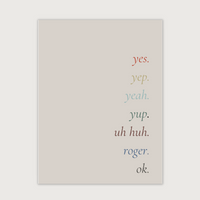 Yep! - Ansichtkaart