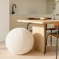 Teddy fabric sitting ball