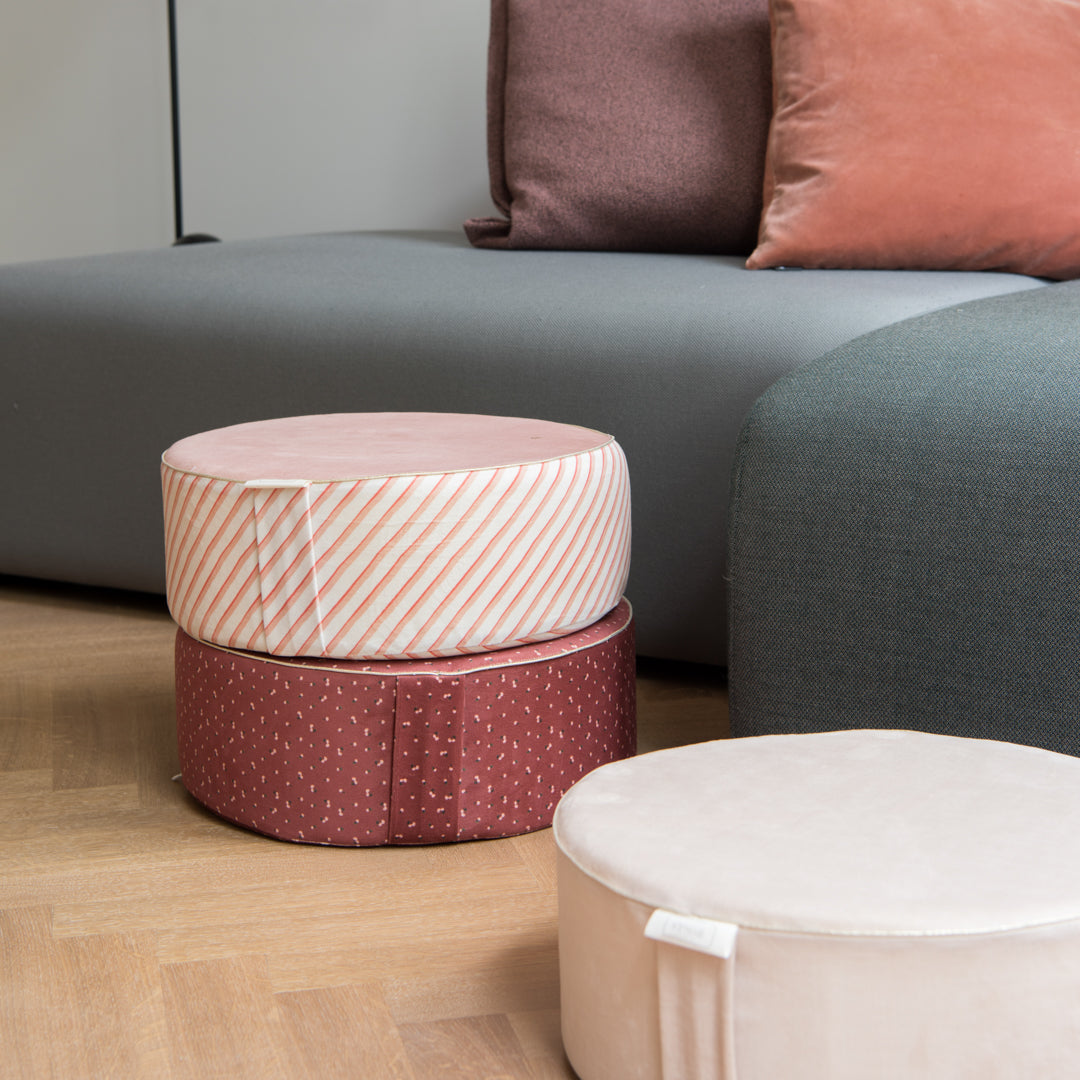 meditation pouf in beige