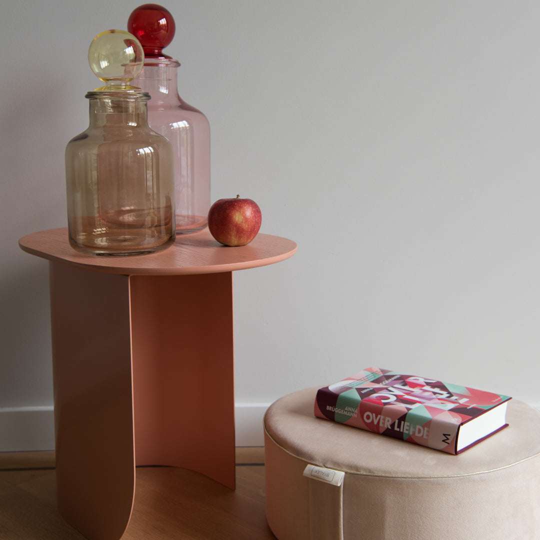 Beige interior pouf