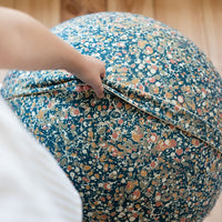 Combideal: Blue Velvet Sitting Ball & Blue Balance Cushion