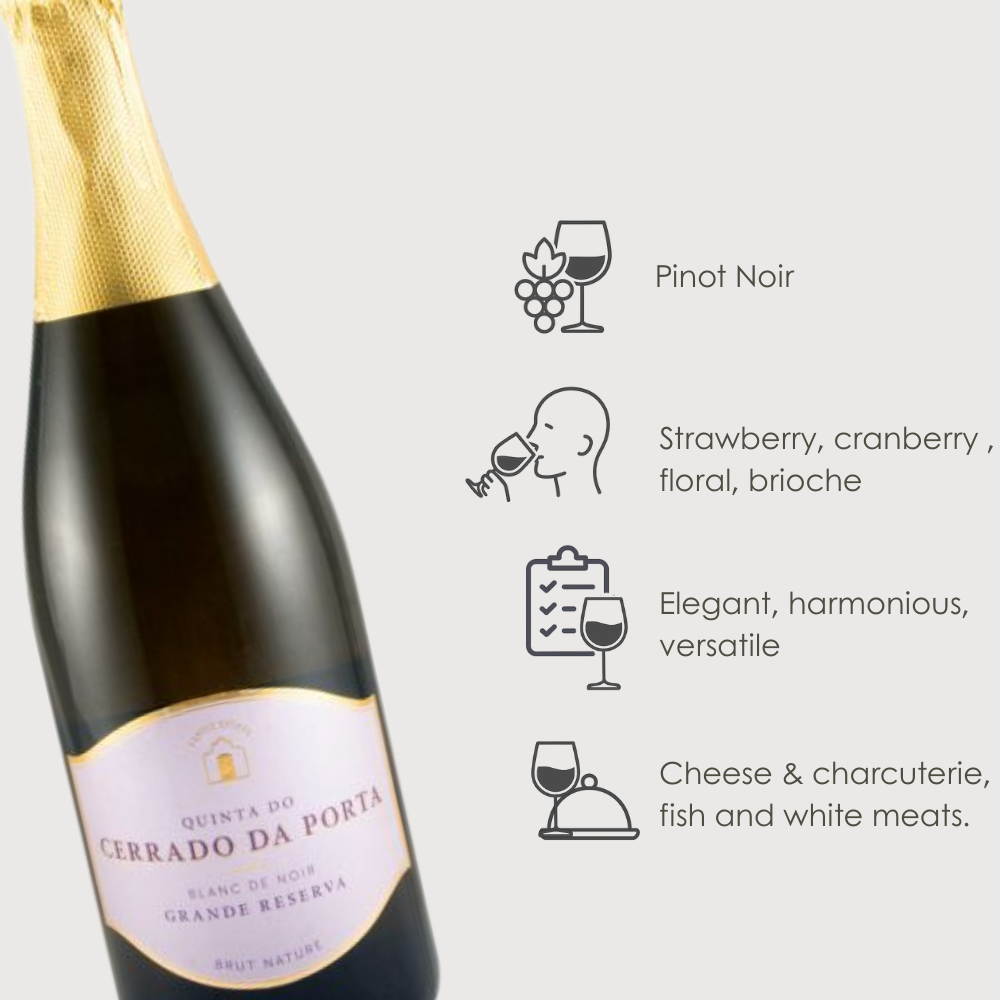 Quinta Cerrado da Porta - "Blanc de noir", Brut Nature