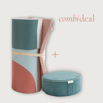 Combideal: Balance is Key Yogamat and Spruce Forest Pouf