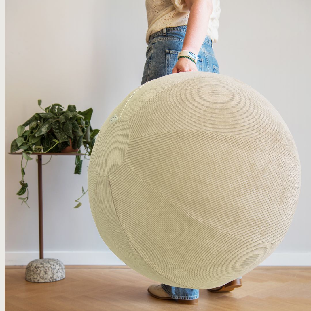 Dove Wings - Beige Rib Sitting Ball