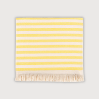 Yellow Striped Activity & Beach Towel - byAlex BomGosto Collection