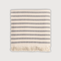 Best beach balnket Striped blanket with fringes 