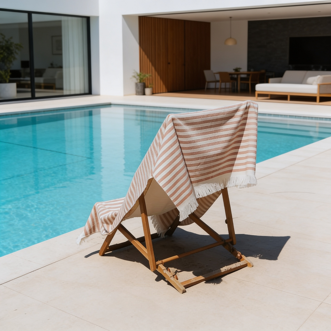 Neutral Beige Activity & Beach Towel - byAlex BomGosto Collection