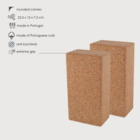 Set of 2 Cork Yoga Blocks- byAlex BomGosto Collection