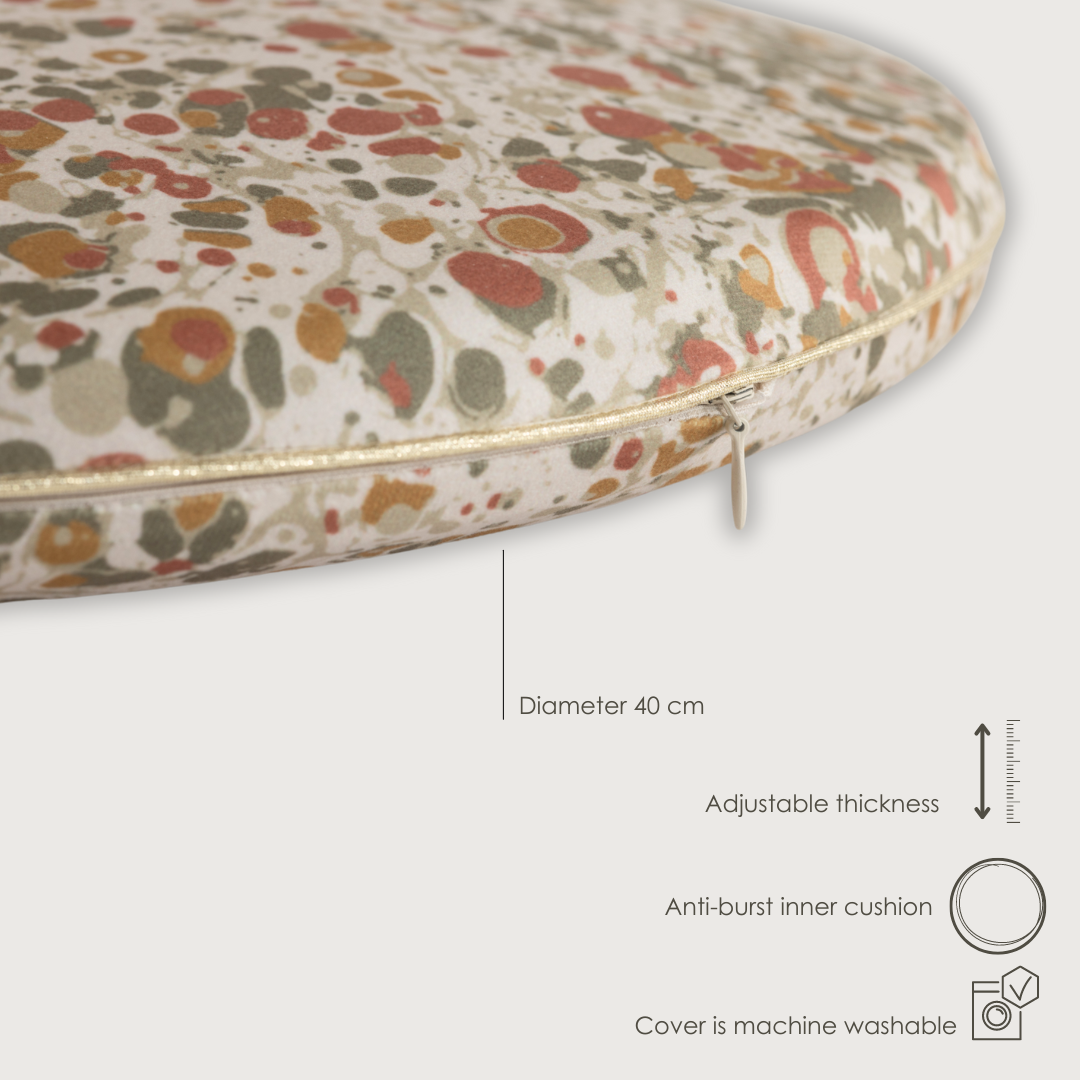 Balance Cushion Beige with Pattern