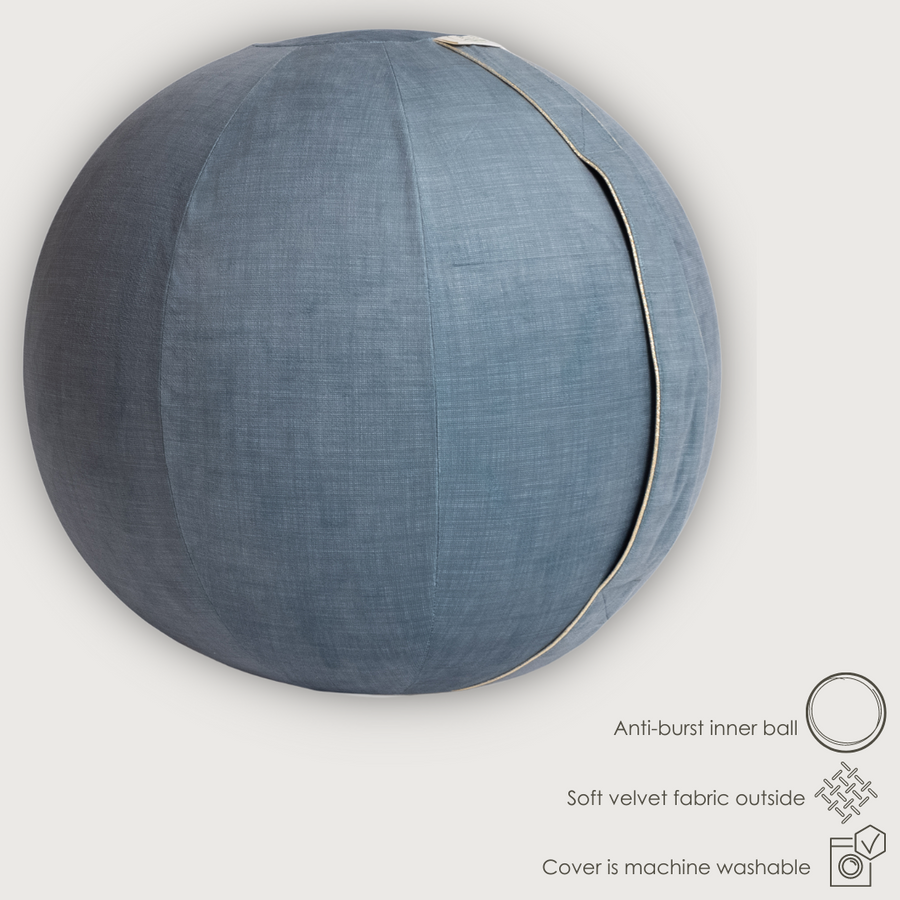 Grey yoga ball