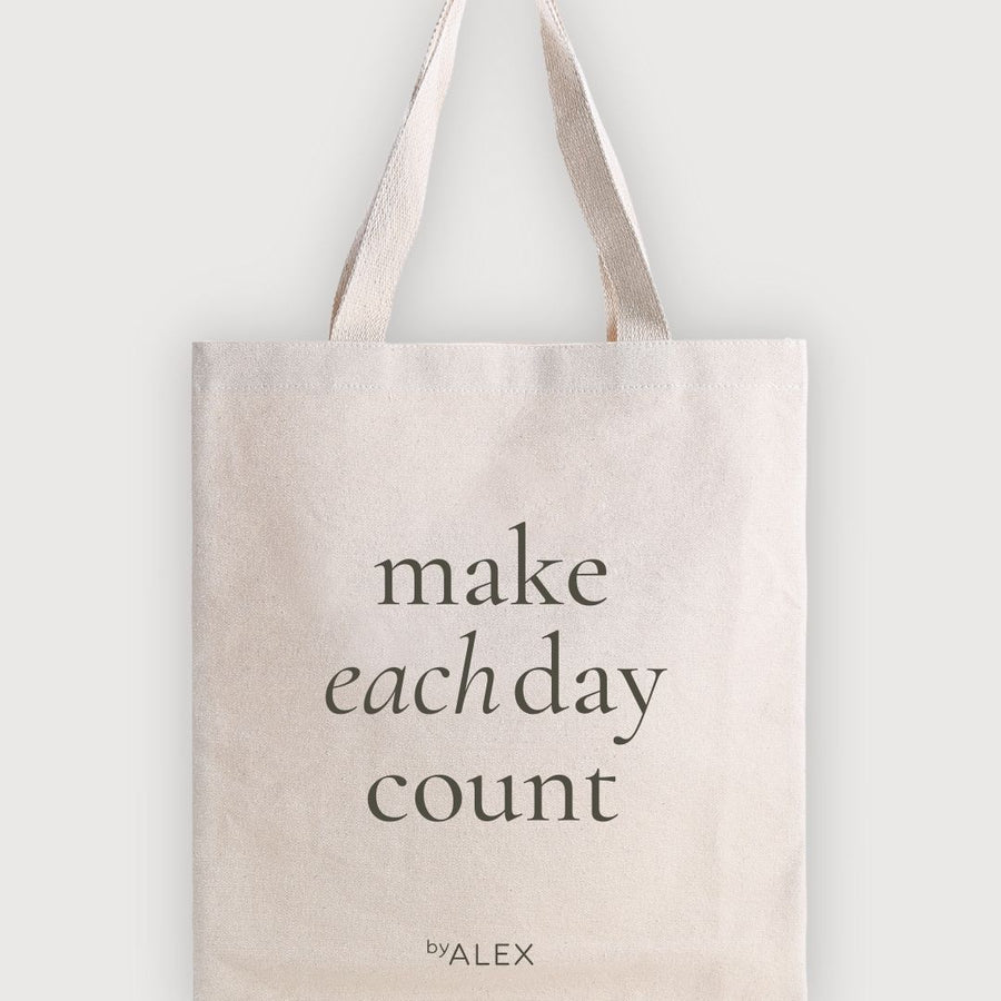 Canvas Draagtas - Make Each Day Count