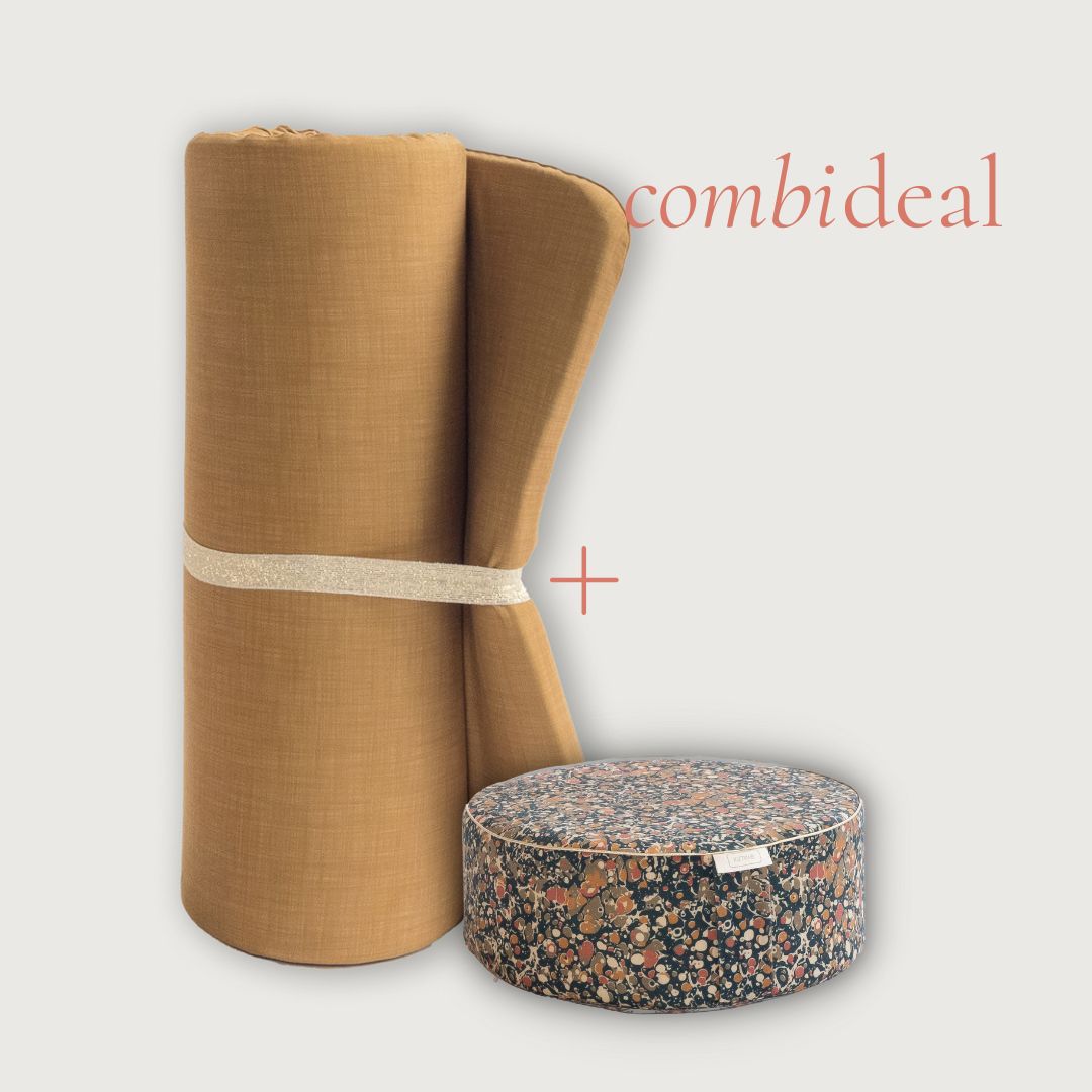 Combideal Autumn In the Park Yogamat & Maginfy Blue Life Pouf