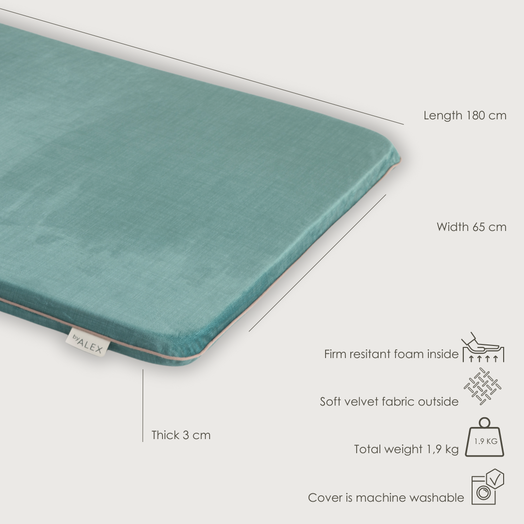 groene pilates mat