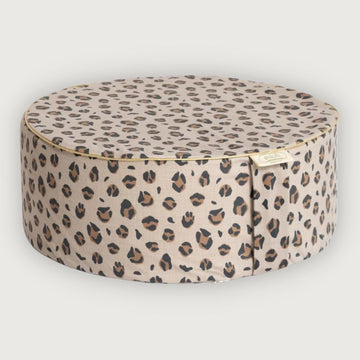 leopard print pouf