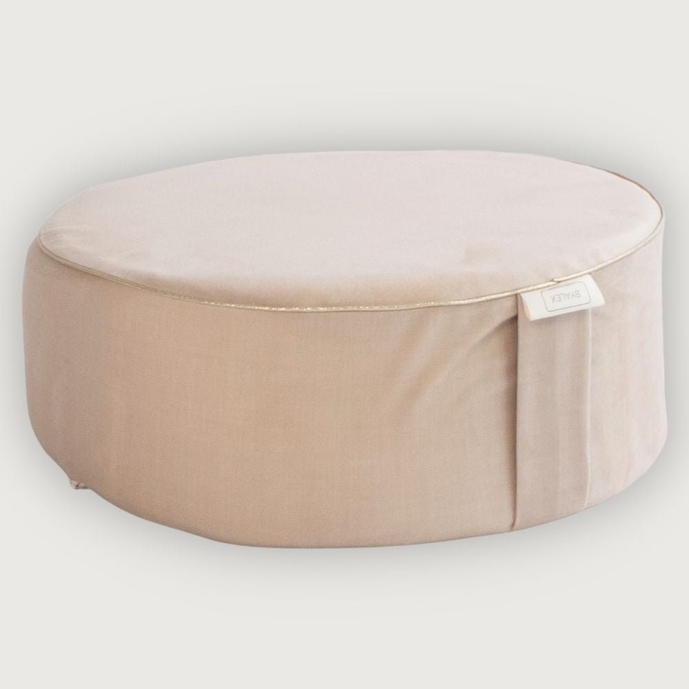 Beige sitting pouf 