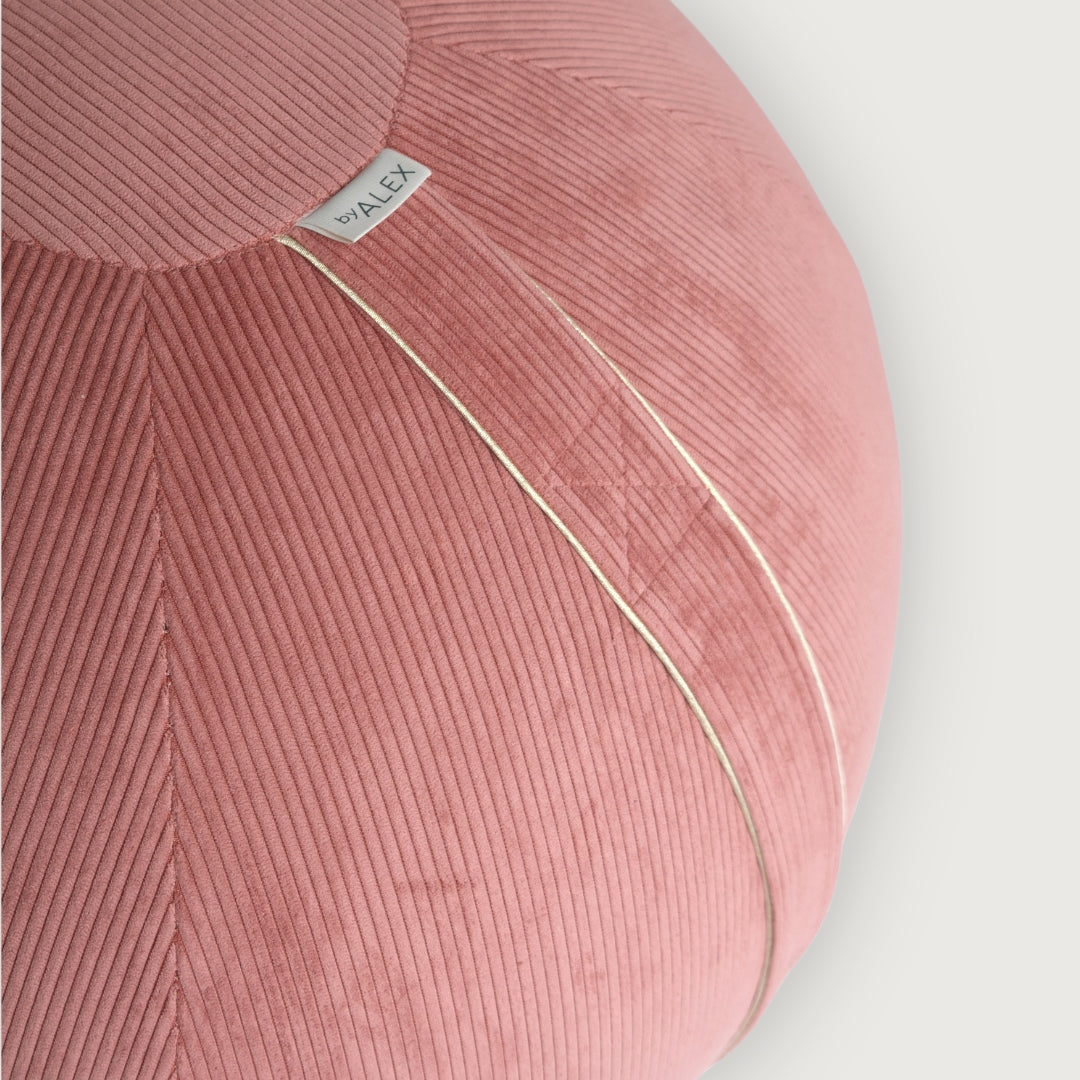 velvet rib sitting ball pink byalex