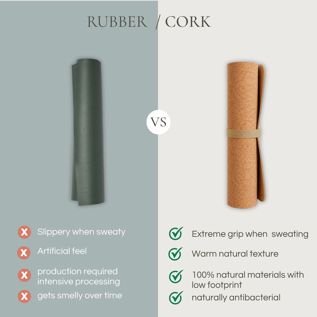 Natuurlijke Kurk Yoga Mat – byAlex BomGosto Collectie