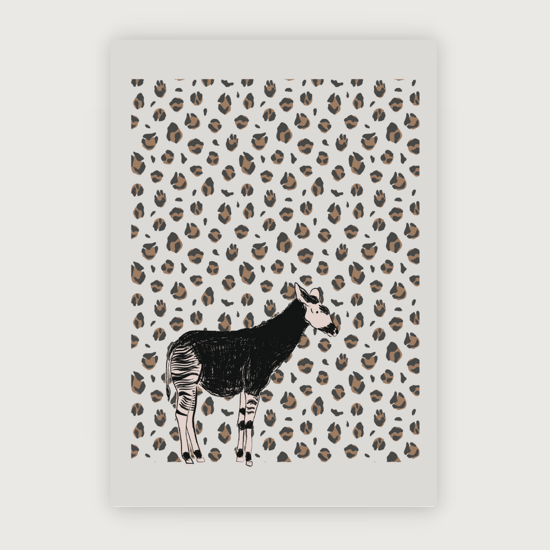 Zaza Zebra!- Postcard