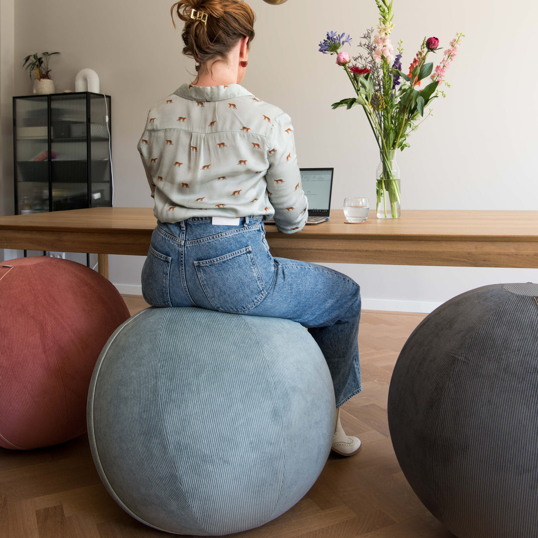 yoga ball as ergonomic sitting ball byAlex