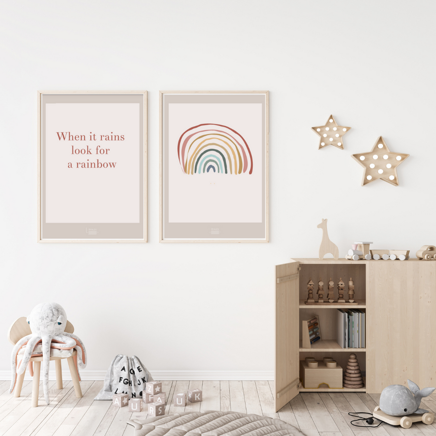 rainbow poster rain byalex