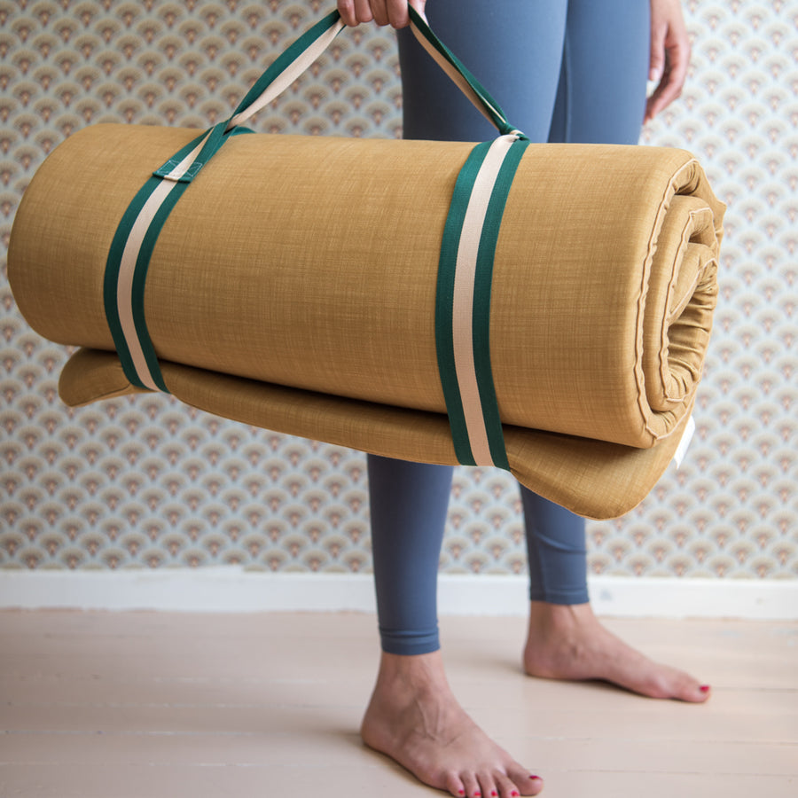 Autumn In The Park - Ochre Yoga Mat, extra Thick