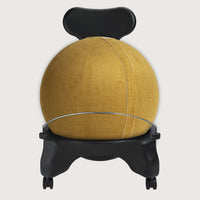 ball chair cover yellow