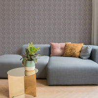 purple flower wallpaper livingroom byalex