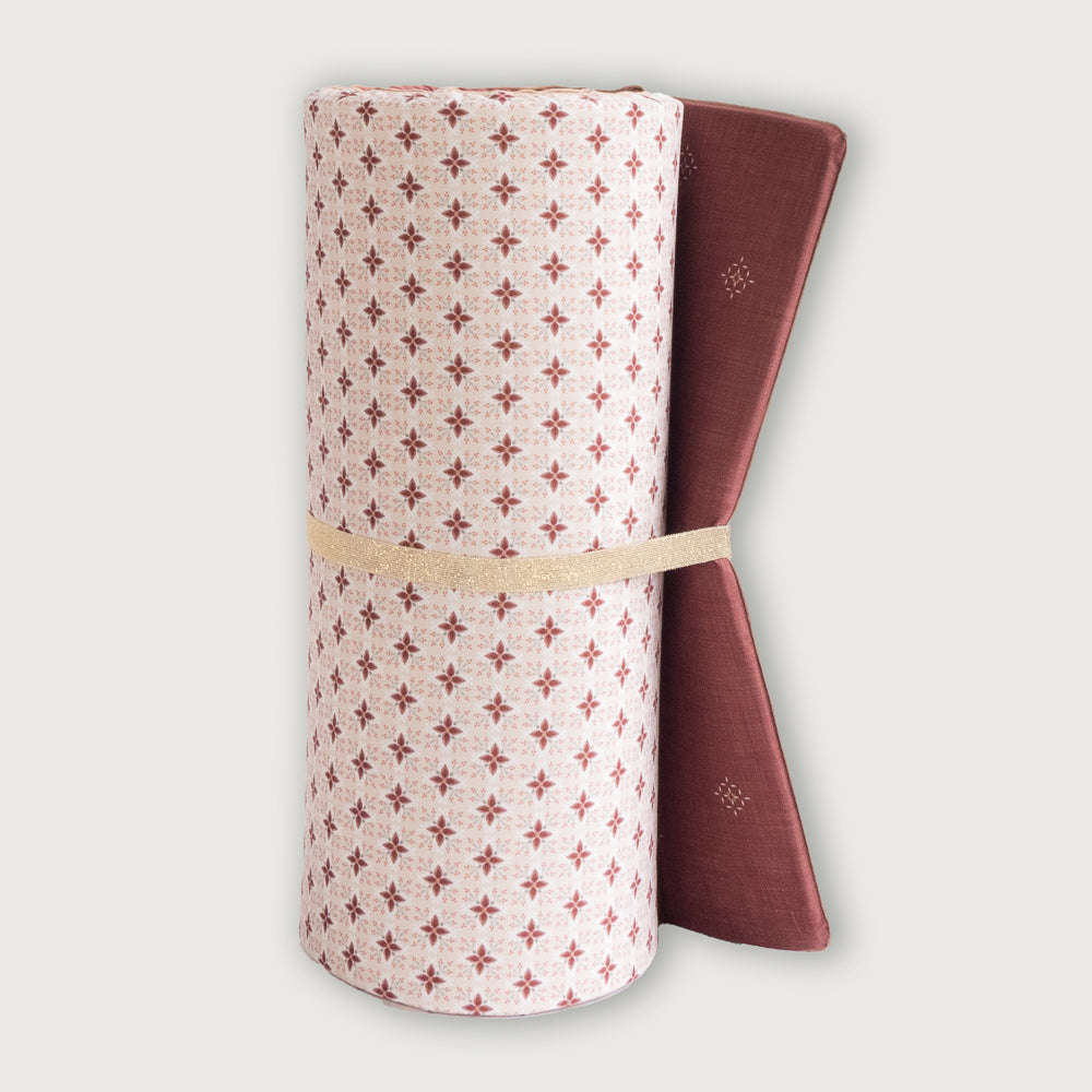 rood met print yogamat