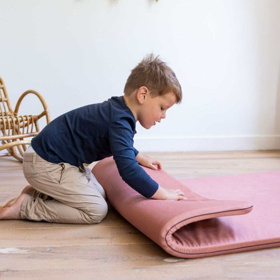 pink play mat for boys room