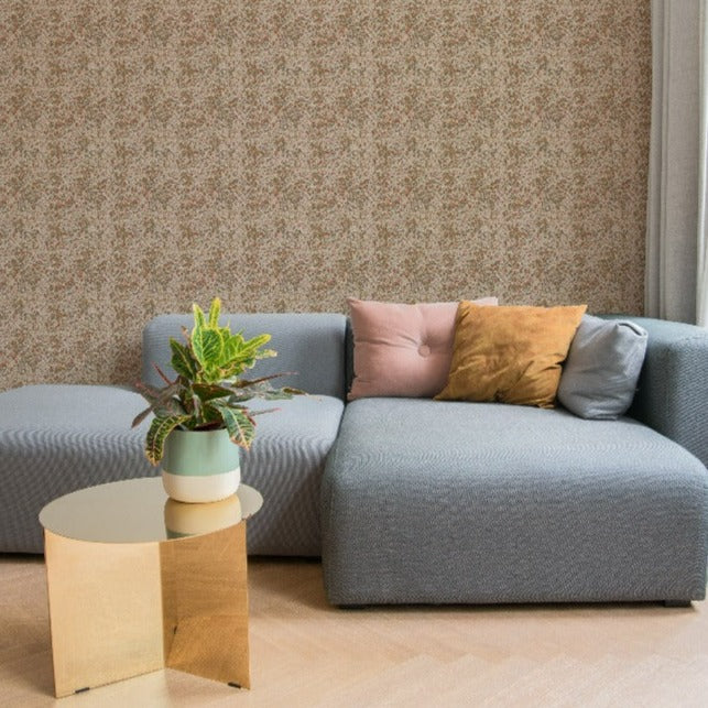 beige multicolor vlies wallpaper livingroom byalex