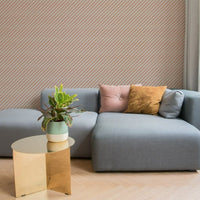 pink candy cane vlies wallpaper livingroom byalex