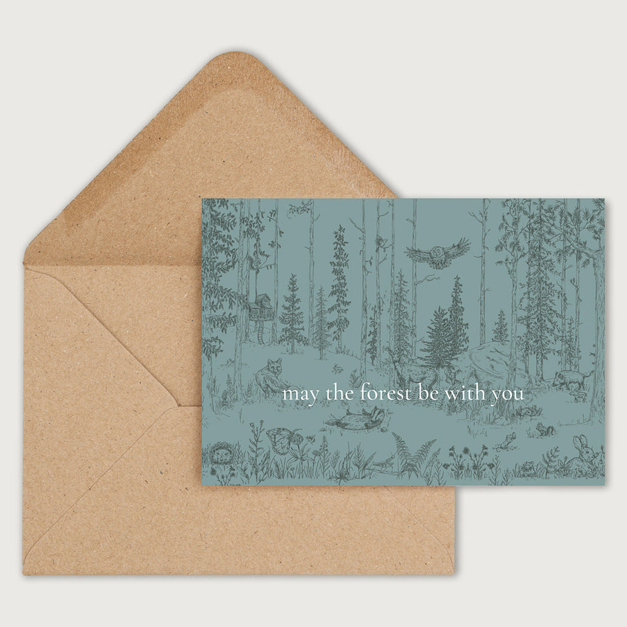 Set of 5 - Postcards with envelope