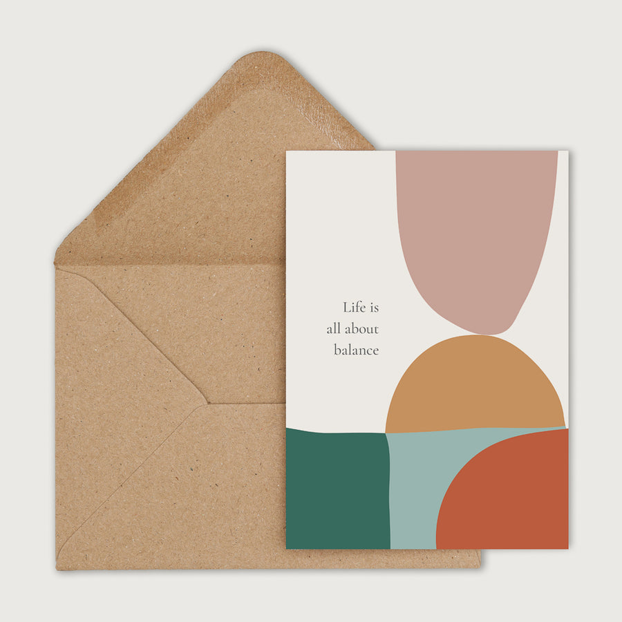 Set of 5 - Postcards with envelope