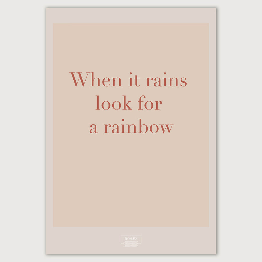 When it Rains - A3 Poster