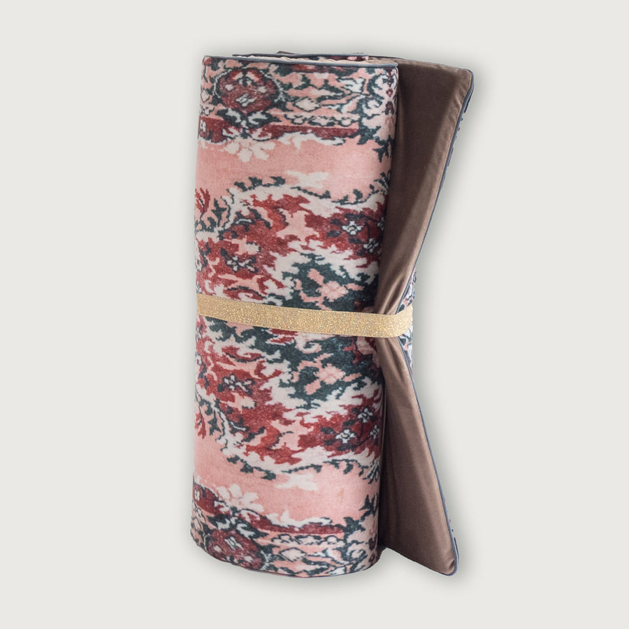 yogamat roze print 