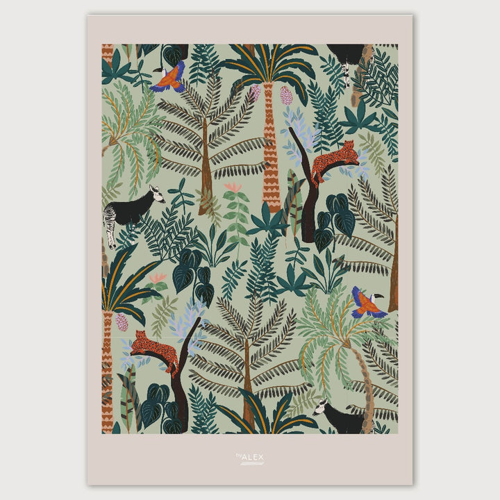 wild green jungle poster byalex